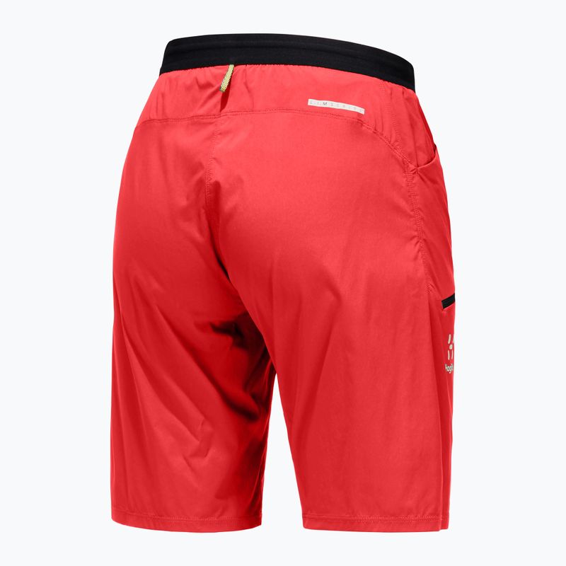 Pantaloni scurți de trekking pentru femei Haglöfs L.I.M Fuse roșii 606938
