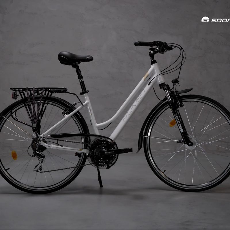 Bicicleta de trekking pentru femei Romet Gazela 3 alb 2228435 16