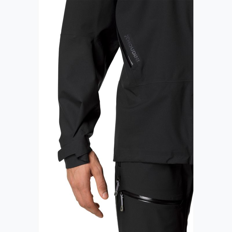 Geacă de ploaie pentru bărbați Houdini BFF true black 4