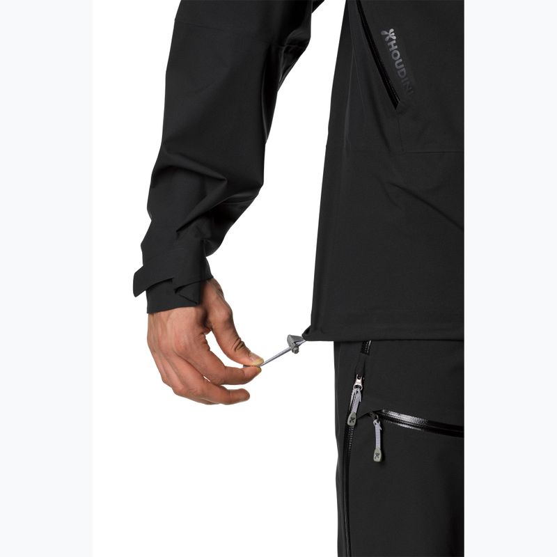 Geacă de ploaie pentru bărbați Houdini BFF true black 6