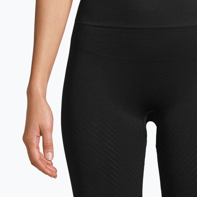 Casall Essential Block Seamless fără cusături cu talie înaltă pentru femei jambiere de antrenament negru 21514 4