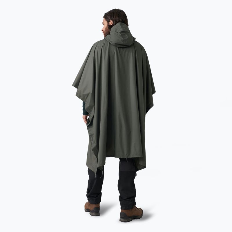 Pelerină de ploaie Fjällräven Poncho dark olive 3