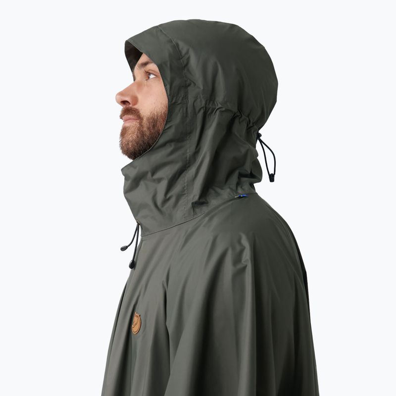 Pelerină de ploaie Fjällräven Poncho dark olive 5