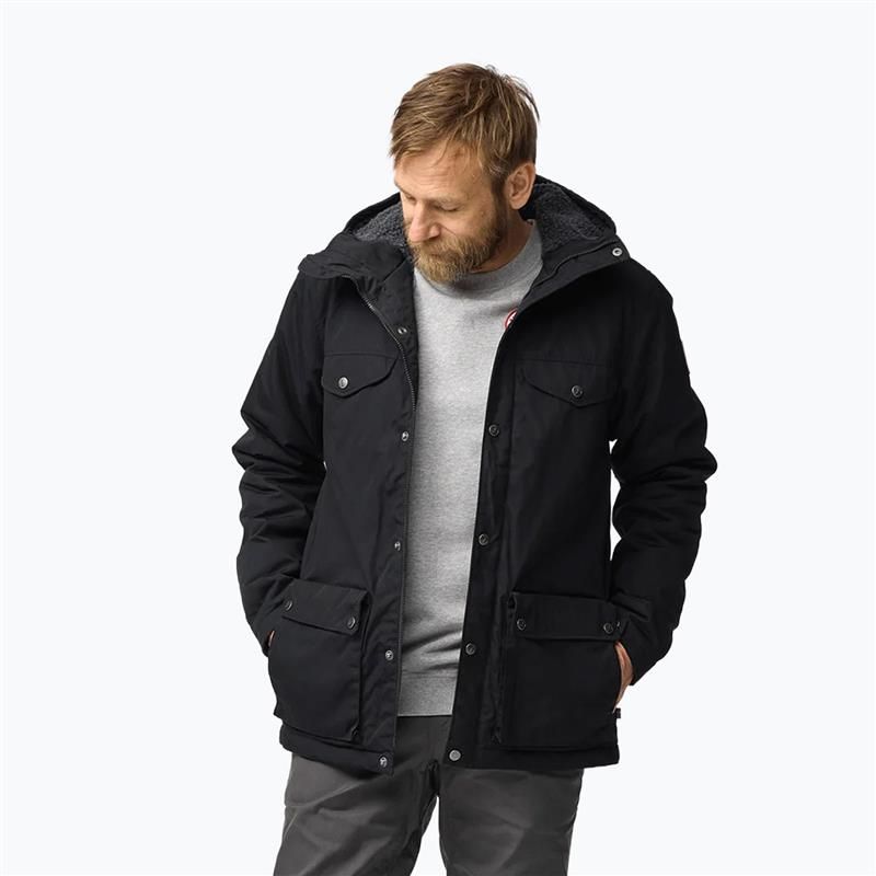 Geacă de vânt pentru bărbați Fjällräven Greenland Winter black