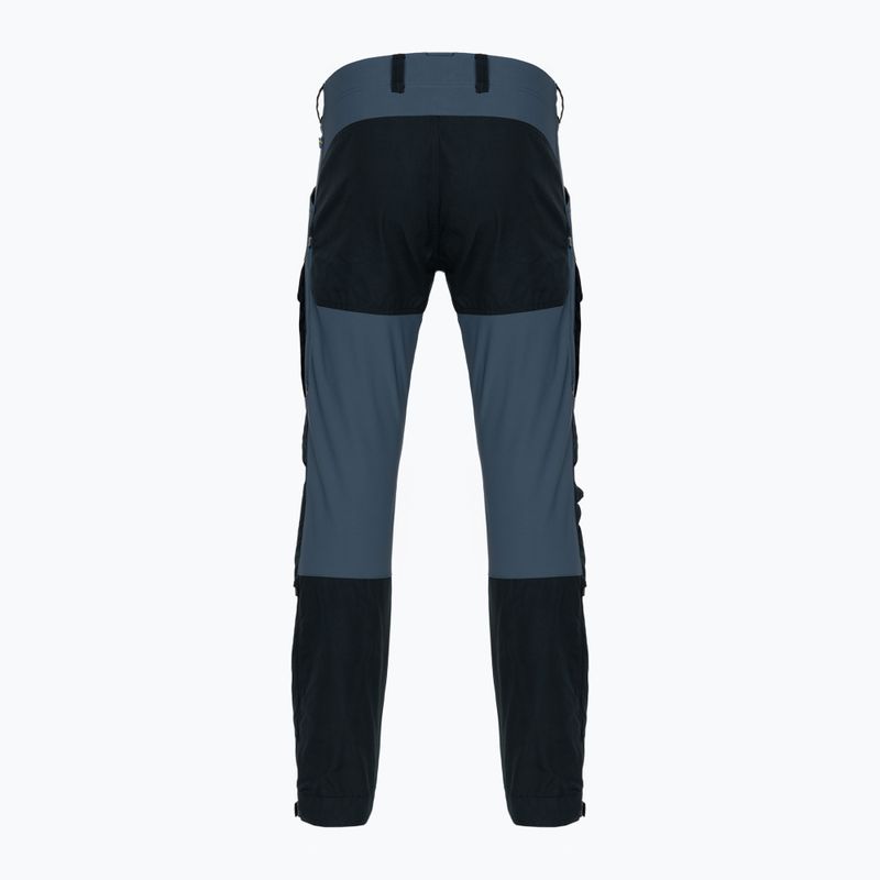 Pantaloni de trekking pentru bărbați Fjällräven Keb Trousers Reg albastru marin și negru F85656R 2
