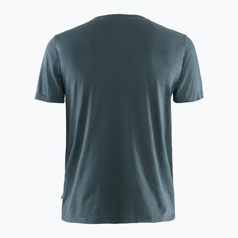 Tricou de trekking pentru bărbați Fjällräven Logo albastru marin F87310 2