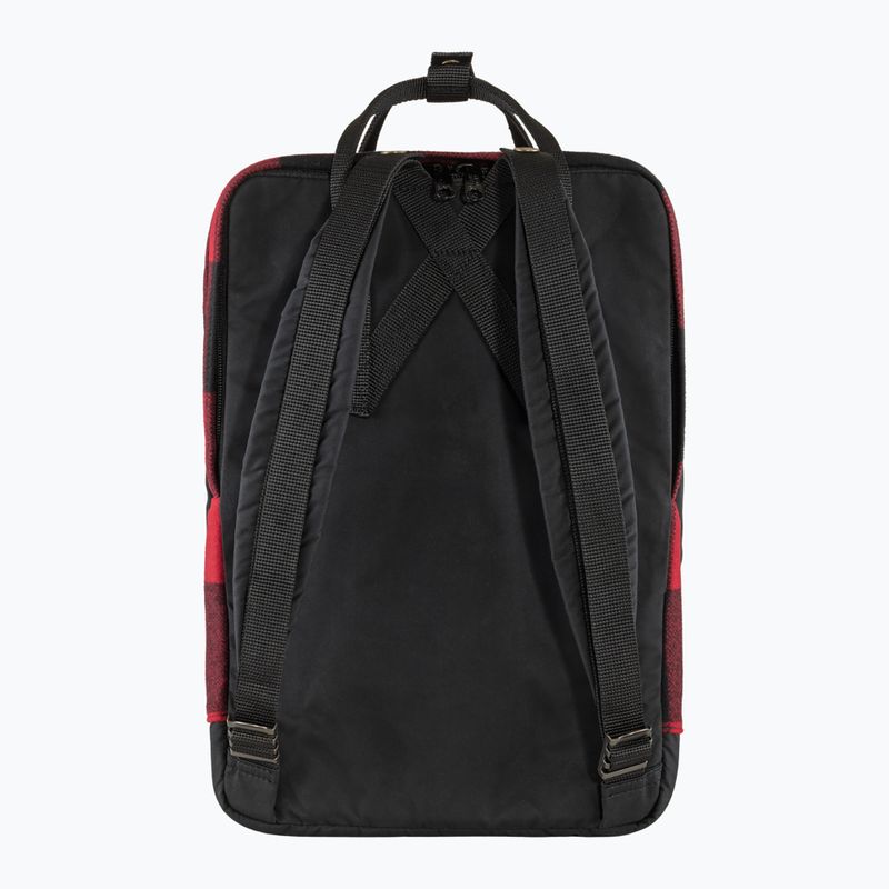 Fjällräven Kanken Re-Wool Laptop Backpack 15" roșu/negru 2
