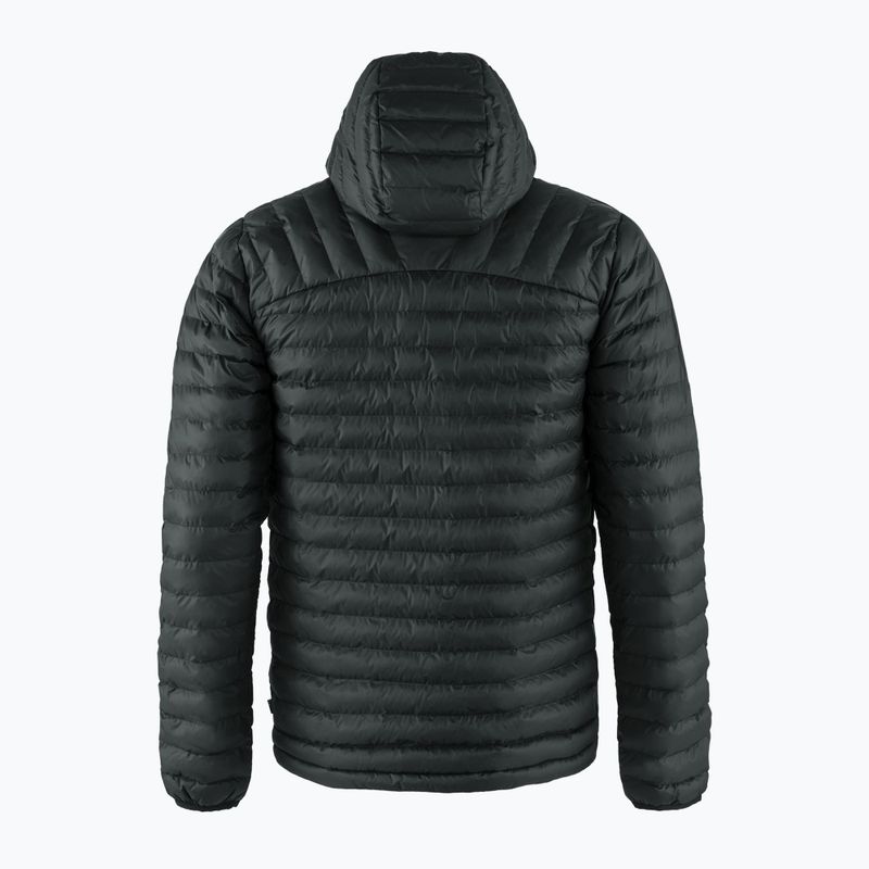 Bărbați Fjällräven Expedition Latt Hoodie jachetă cu glugă în jos negru F86119 2