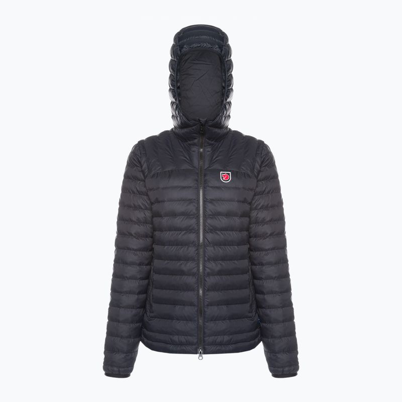 Femei Fjällräven Expedition Latt Hoodie jachetă cu glugă în jos negru F86120