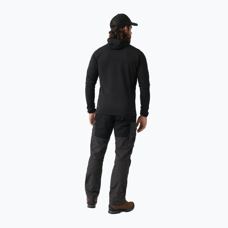 Hanorac de trekking pentru bărbați Fjällräven Keb Fleece Hoodie negru F81878 2