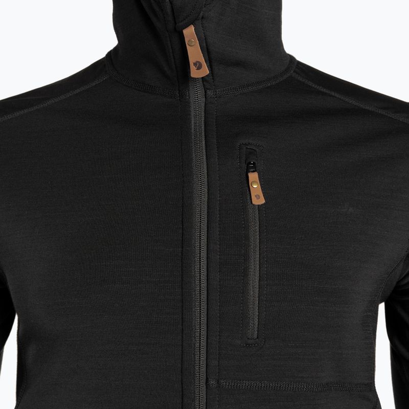 Hanorac de trekking pentru bărbați Fjällräven Keb Fleece Hoodie negru F81878 3