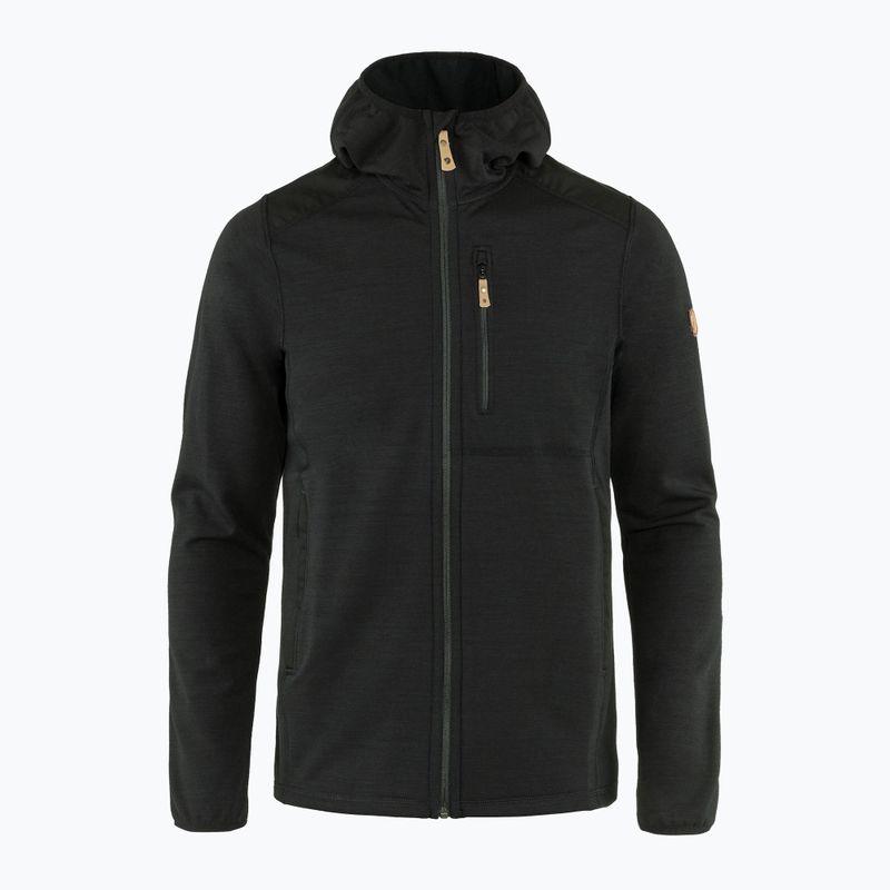 Hanorac de trekking pentru bărbați Fjällräven Keb Fleece Hoodie negru F81878 7