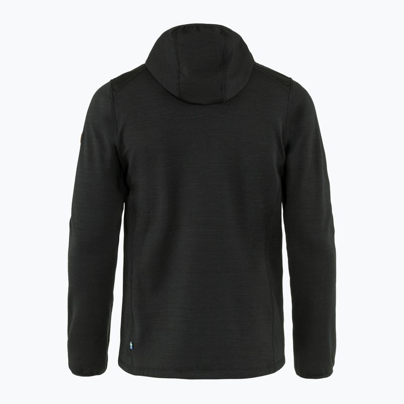 Hanorac de trekking pentru bărbați Fjällräven Keb Fleece Hoodie negru F81878 8