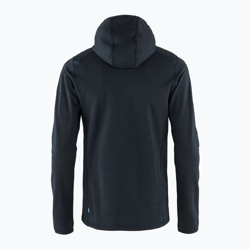 Hanorac de trekking pentru bărbați Fjällräven Keb Fleece Hoodie albastru marin F81878 2