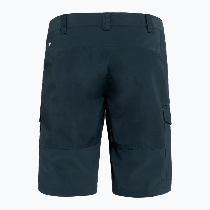 Pantaloni scurți de trekking pentru bărbați Fjällräven Abisko dark navy 2