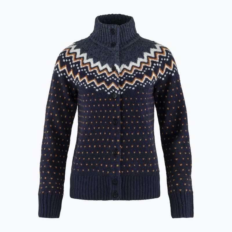 Pulover pentru femei Fjällräven Övik Knit Cardigan dark navy