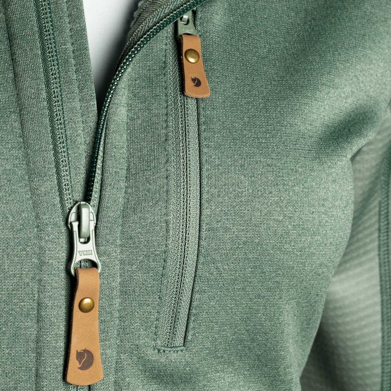 Fjällräven femei Abisko Trail Fleece pulover verde F89589 4