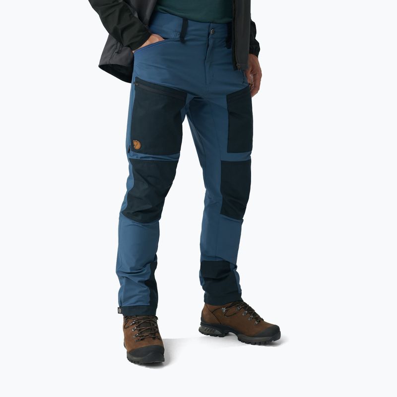 Pantaloni de trekking pentru bărbați Fjällräven Keb Agile albastru F86411