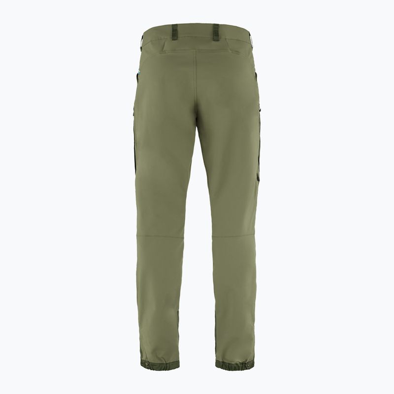 Pantaloni de trekking pentru bărbați Fjällräven Keb Agile laurel green/deep forest 2