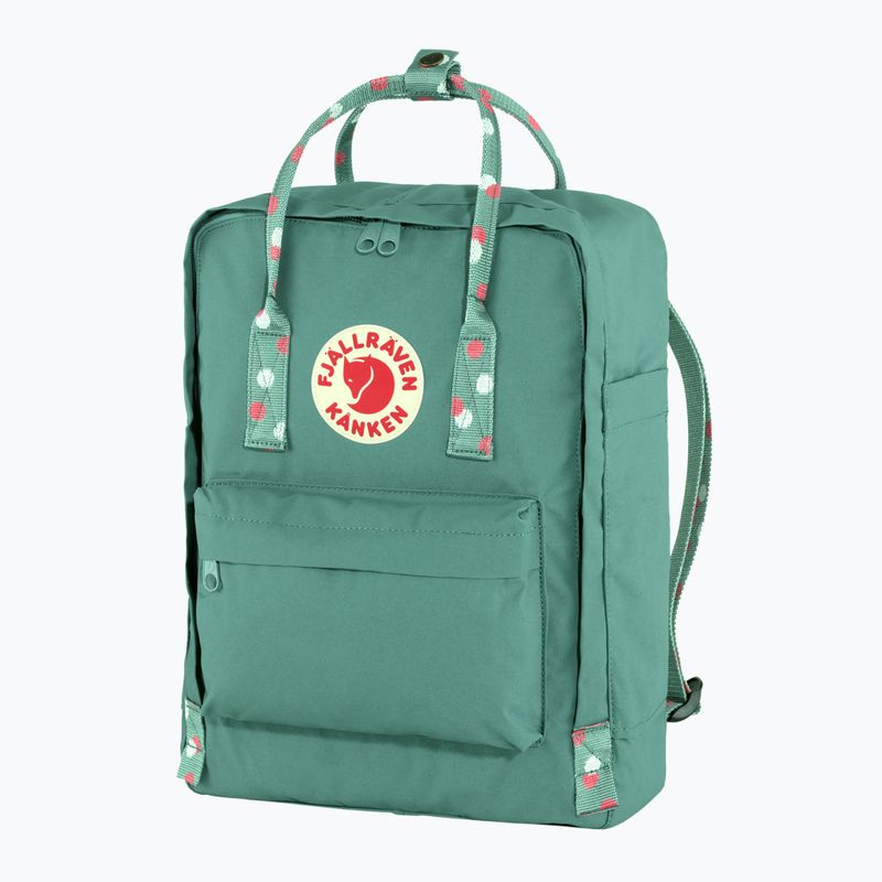 Rucsac turistic Fjällräven Kanken 16 l frost green/confetti pattern 2