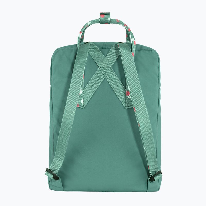 Rucsac turistic Fjällräven Kanken 16 l frost green/confetti pattern 3
