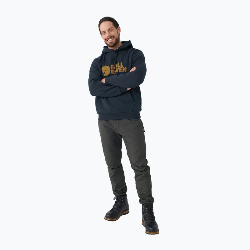 Hanorac cu glugă Fjällräven Logo pentru bărbați  albastru marin F84144 2