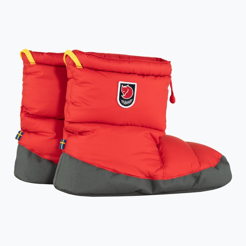 Papuci Fjällräven Expedition Down Booties true red 9