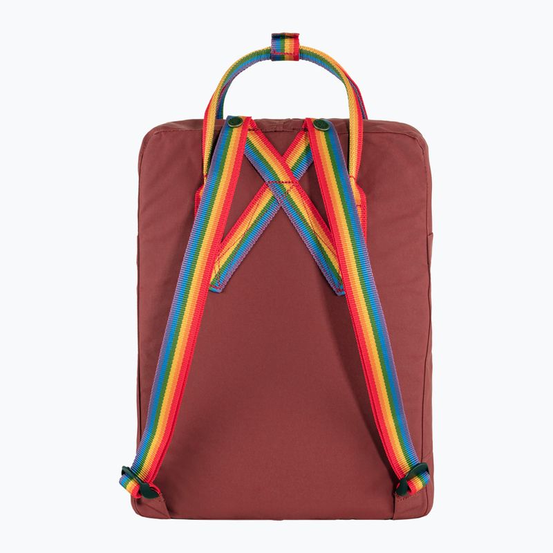 Rucsac de oraș Fjällräven Kanken Rainbow 16 l ox red/rainbow pattern 3