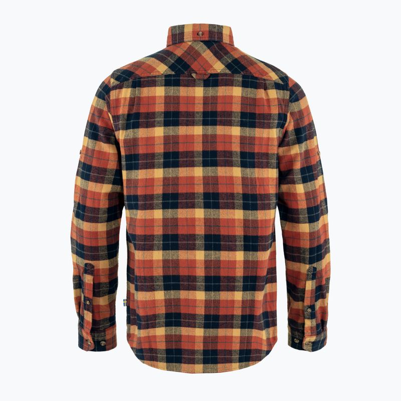 Cămașă pentru bărbați Fjällräven Singi Heavy Flannel autumn leaf/dark navy 2