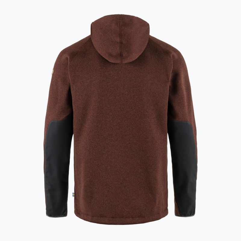 Bluză pentru bărbați Fjällräven Övik Fleece Hoodie autumn leaf 2