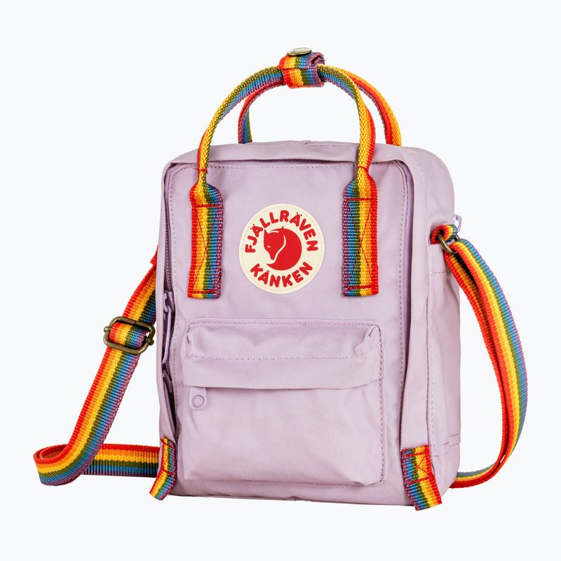 Borsetă Fjällräven Kanken Rainbow Sling 2,5 l pastel lavender/ rainbow 2