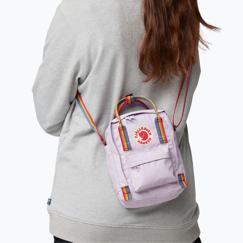 Borsetă Fjällräven Kanken Rainbow Sling 2,5 l pastel lavender/ rainbow 6