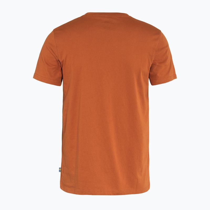 Tricou de trekking Fjällräven Logo pentru bărbați maro F87310 2