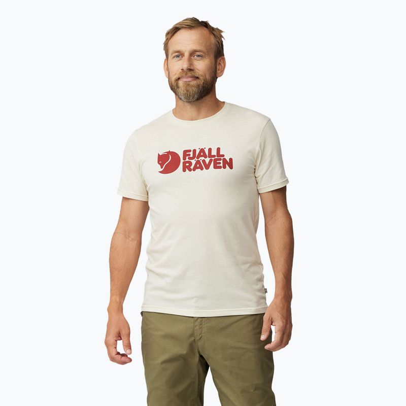 Tricou pentru bărbați Fjällräven Logo chalk white