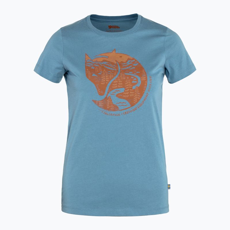 Tricou de trekking pentru femei Fjällräven Arctic Fox albastru F89849