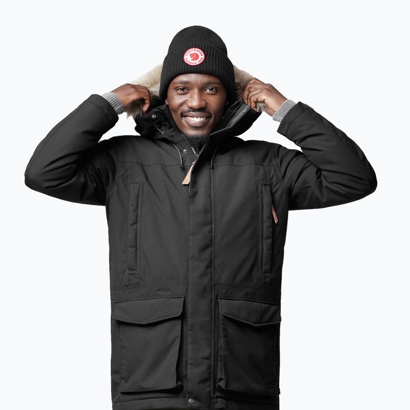 Jachetă de iarnă pentru bărbați Fjällräven Nuuk Lite Parka 550 negru