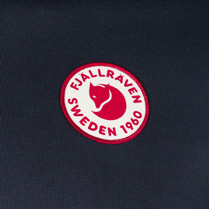 Pulover de trekking pentru bărbați Fjällräven 1960 Logo Badge Sweater 555 dark navy 3