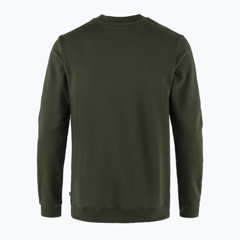 Bluză pentru bărbați Fjällräven 1960 Logo Badge Sweater deep forest 2
