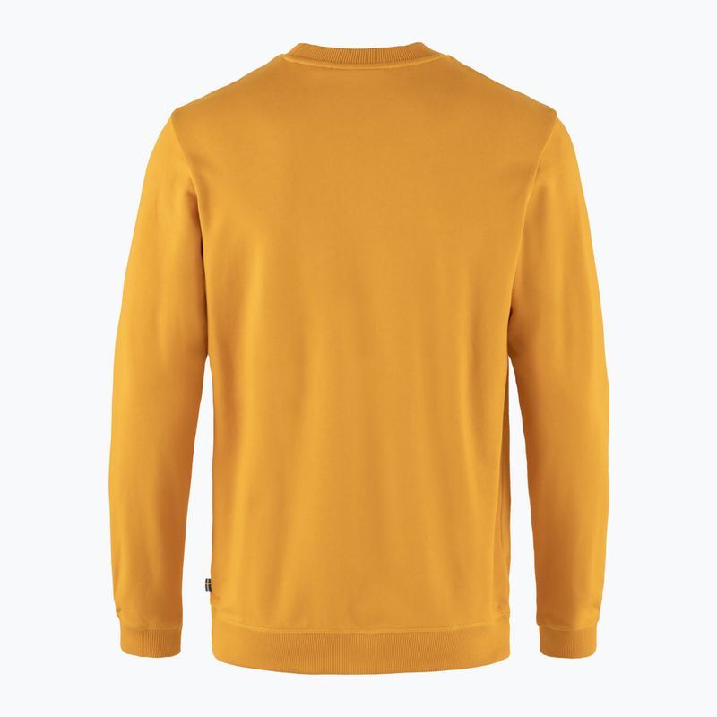 Pulover de trekking pentru bărbați Fjällräven 1960 Logo Badge Sweater 161 galben muștar 2