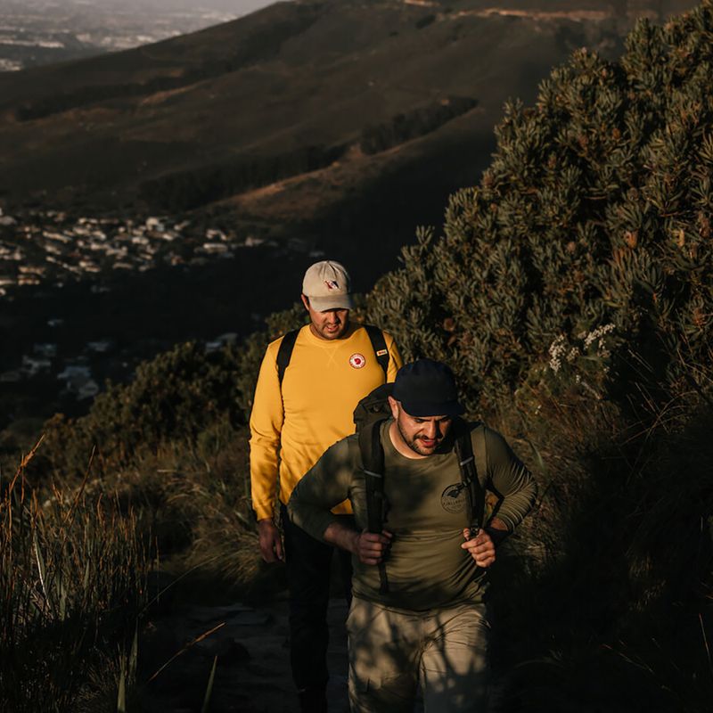 Pulover de trekking pentru bărbați Fjällräven 1960 Logo Badge Sweater 161 galben muștar 6