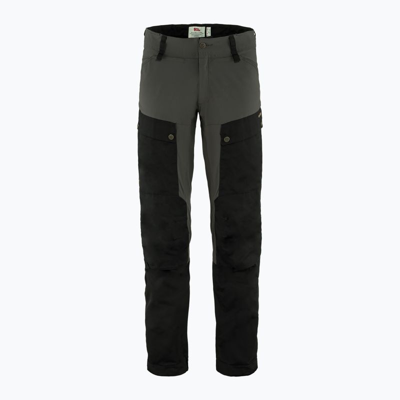 Pantaloni de trekking pentru bărbați Fjällräven Keb black/stone grey