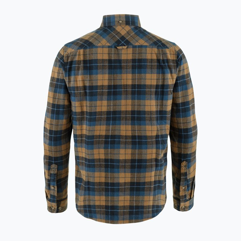 Cămașă pentru bărbați Fjällräven Singi Heavy Flannel dark navy/buckwheat brown 2