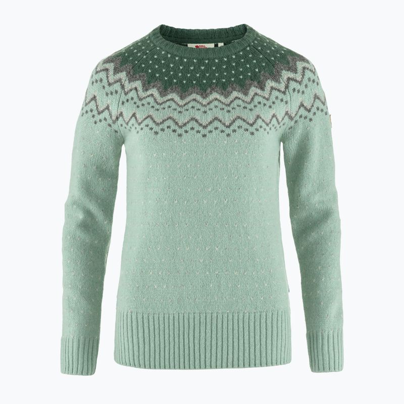 Pulover pentru femei Fjällräven Övik Knit Sweater mistry green/deep patina