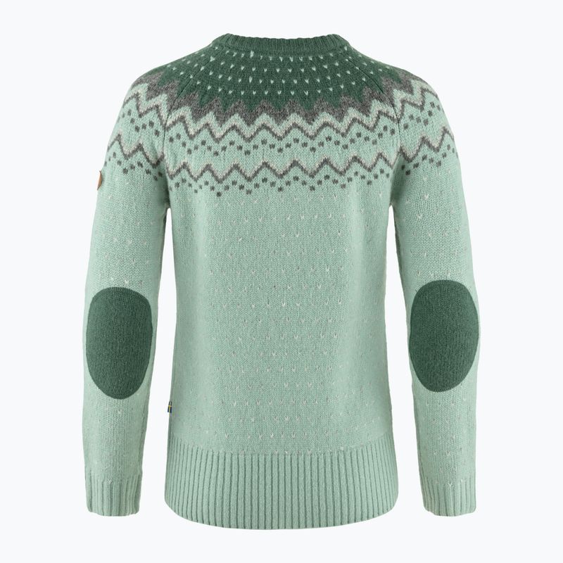 Pulover pentru femei Fjällräven Övik Knit Sweater mistry green/deep patina 2