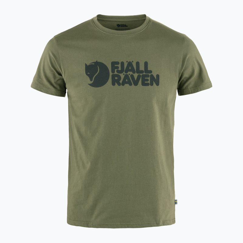 Tricou de trekking pentru bărbați Fjällräven Logo laurel green