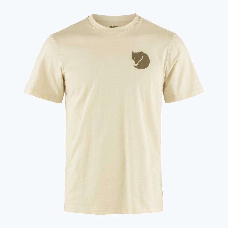 Tricou pentru bărbați Fjällräven Walk With Nature chalk white