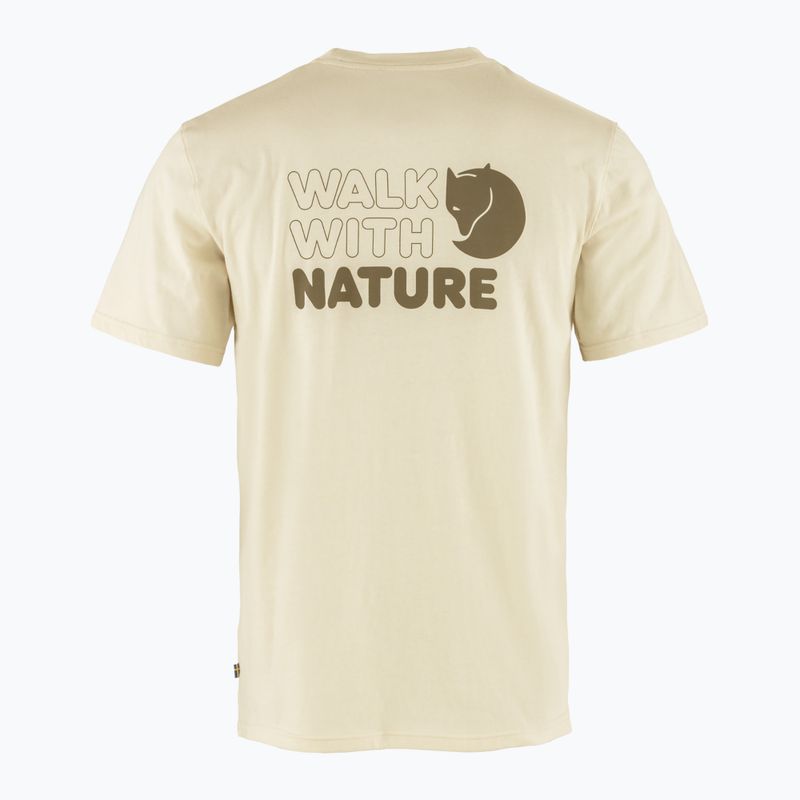 Tricou pentru bărbați Fjällräven Walk With Nature chalk white 2