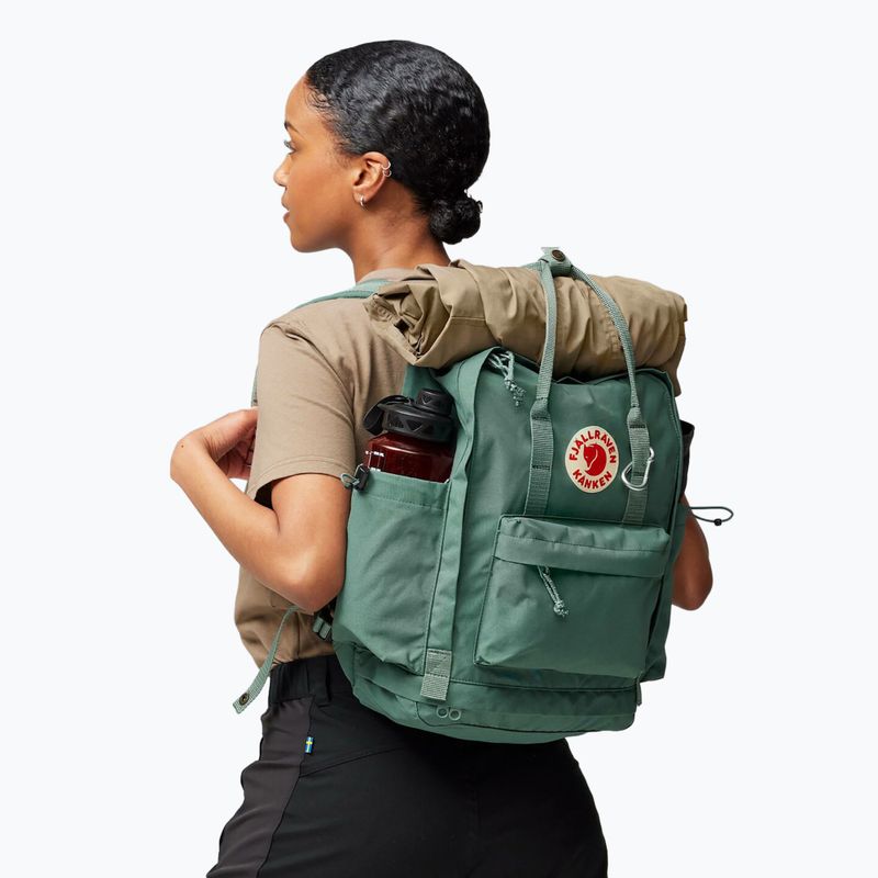 Rucsac de oraș Fjällräven Kånken Outlong 18 l frost green 8