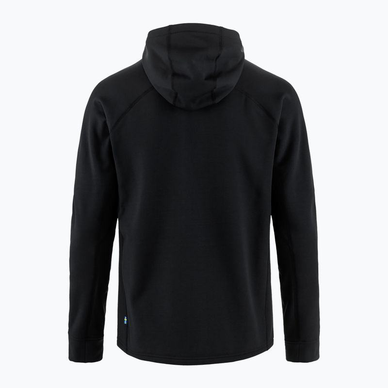 Bluză de trekking pentru bărbați Fjällräven Expedition Fleece Hoodie black 2
