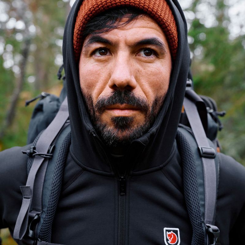 Bluză de trekking pentru bărbați Fjällräven Expedition Fleece Hoodie black 4